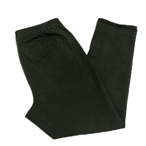 CJ Banks Pants - SignaturesSlimming CJ Banks,4-Pocket, Straight Leg,Casual Pants, money Green,18W